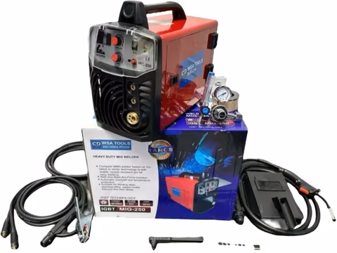 Equipo de soldadura 3 funciones MIG-MMA-TIG 250A Wtools 110/220V con manómetro en Colombia