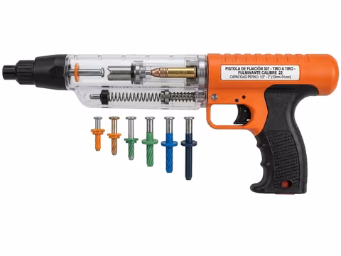 Pistola de fijación 307 tiro a tiro calibre .22 para pernos de 1/2 a 2 pulgadas en Colombia