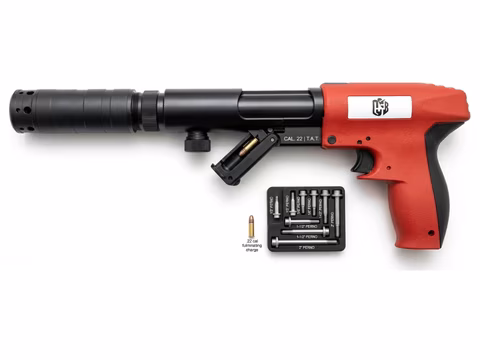 Pistola de fijación 307M silenciador tiro a tiro calibre .22 para pernos de 1/2 a 2 pulgadas en Colombia