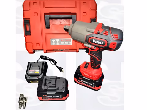 Llave de impacto inalámbrica 3/4 verde Wtools 1300 N·m con indicador de carga y giro reversible en Colombia