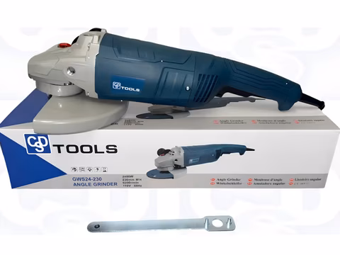 Pulidora angular disco 9 pulgadas 2400W 110V Wtools para corte y desbaste en concreto y metal en Colombia