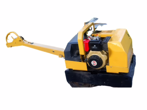 Rodillo compactador doble en alquiler para vías y placas