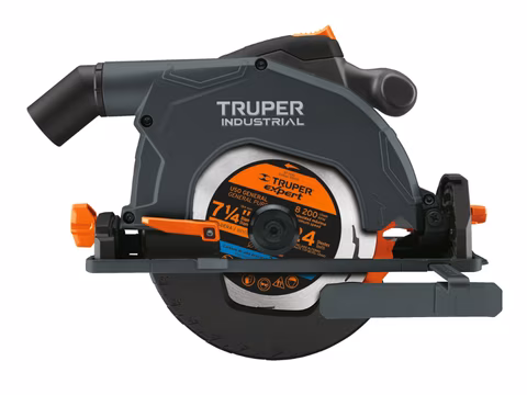 Sierra circular 7-1/4 pulgadas 1900W Truper de alto torque para corte de madera en Colombia