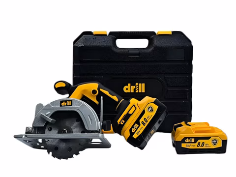 Sierra circular de mano 7 pulgadas inalámbrica Wtools con doble batería para corte de madera en Colombia