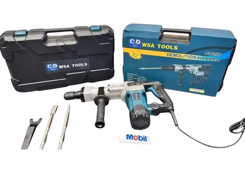 Taladro picador demoledor 35B Wtools 1.500W para demolición de concreto y mampostería en Colombia